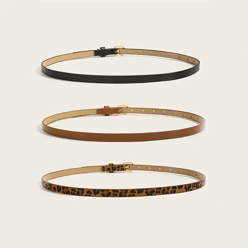 Belts for Women Designer Belts Fashion Belts for Lady Black Waist Belt Ladies Belt Strap for Dresses Belt Female Pu Leather CY06 - 4