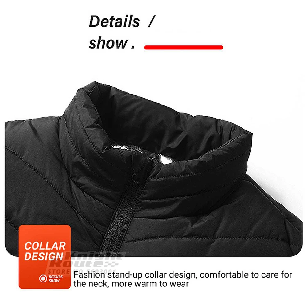 19 Areas Self Heating Vest Men's Women's USB Heated Washable Winter Heating jacket heated jacket