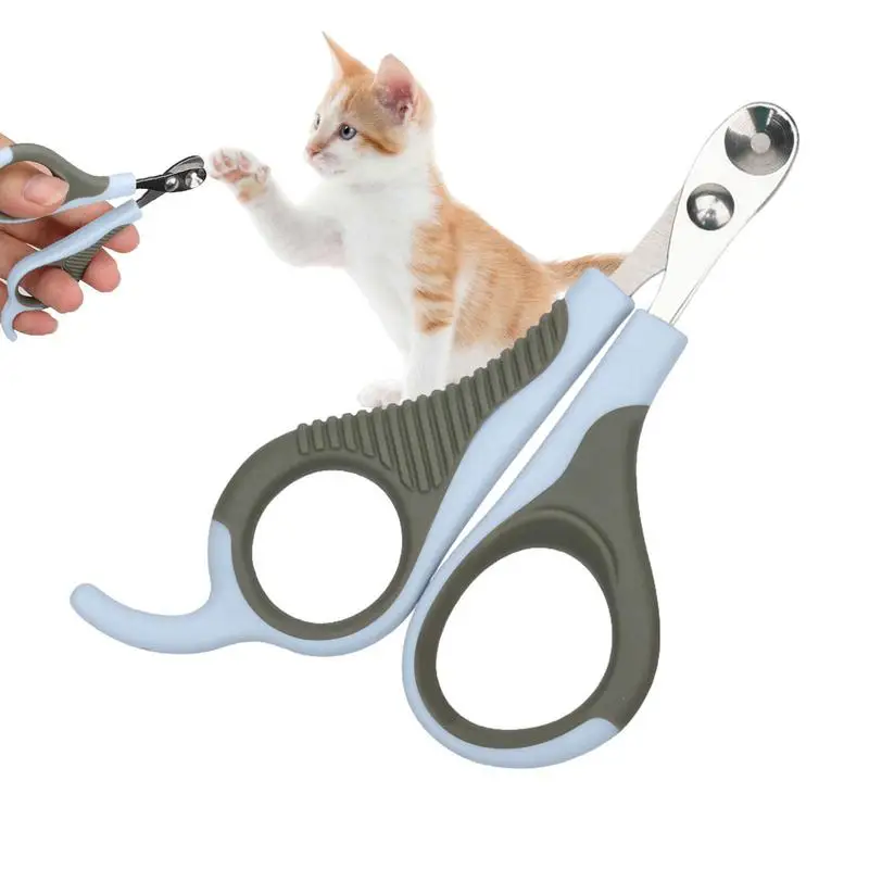 

Professional Non Slip Handles Pet Cat Dog Nail Clipper Cutter Avoid Over Cutting Stainless Steel Grooming Scissors Clippers For
