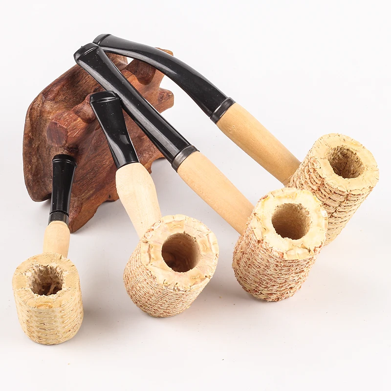 naturel corn cob Smoking Pipe tobacco pipe healthy smoke cigarette
