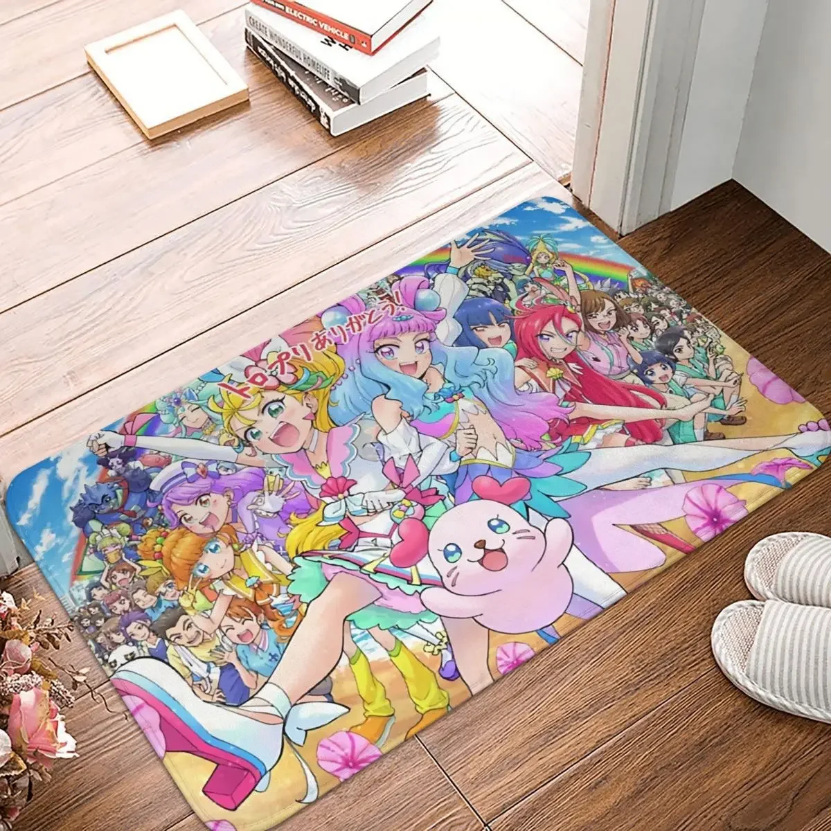 

Pretty Cure Precure Princess Anime Non-slip Doormat Tropical Rouge All In One Carpet Living Room Kitchen Mat Welcome Flannel