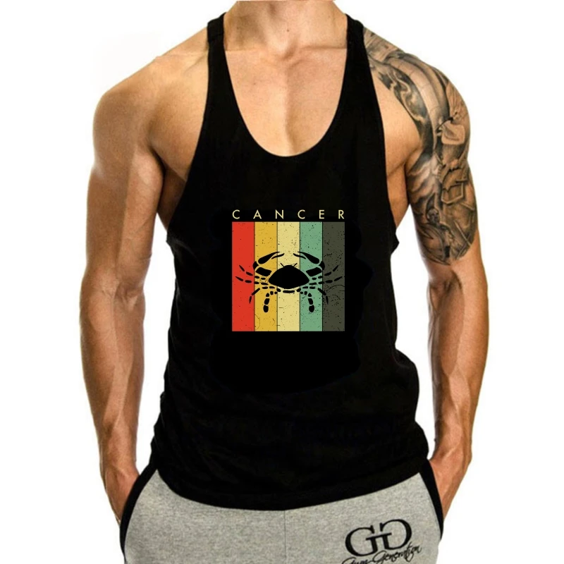 

Retro Vintage Cancer tank top men - Zodiac June July Birthday