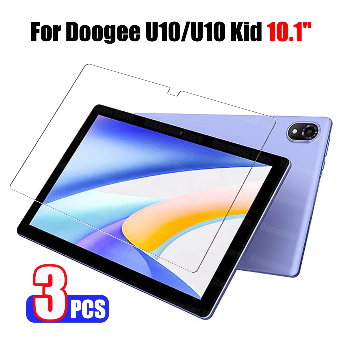 Protecteur d'écran pour tablette Dooduextrêmes U10/U10 peuv, film en verre HD anti-rayures transparent, version 10.1, 2023 pouces