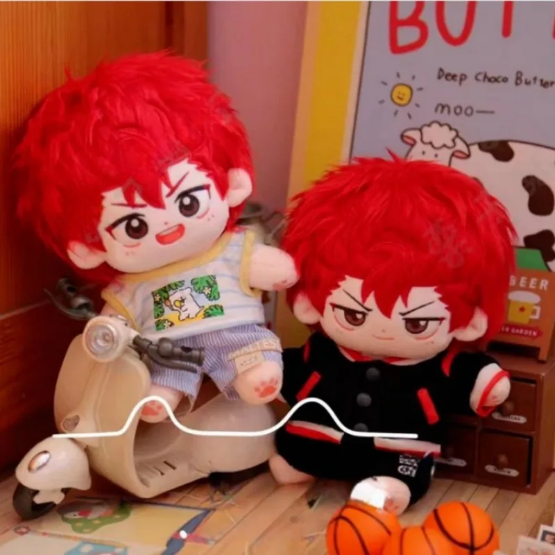 

No attributes Monster Red Monster Lie 20cm Cute Plush Doll Dress Up Cospslay Children's Toys For Girl Anime Toys Xmas Gifts WEN