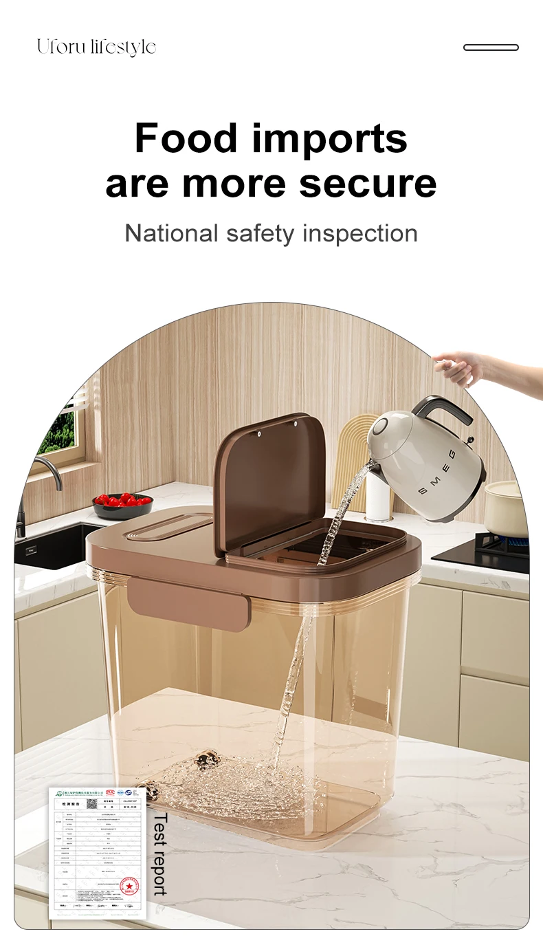 Fødevaregodkendt risbeholder med lufttæt forsegling_voghion.com