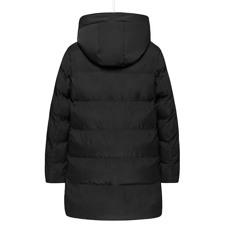Long Jacket for Men Hooded Oversize M-8 XL Black Puffer Down Coat Windproof Outwear Business Hombre