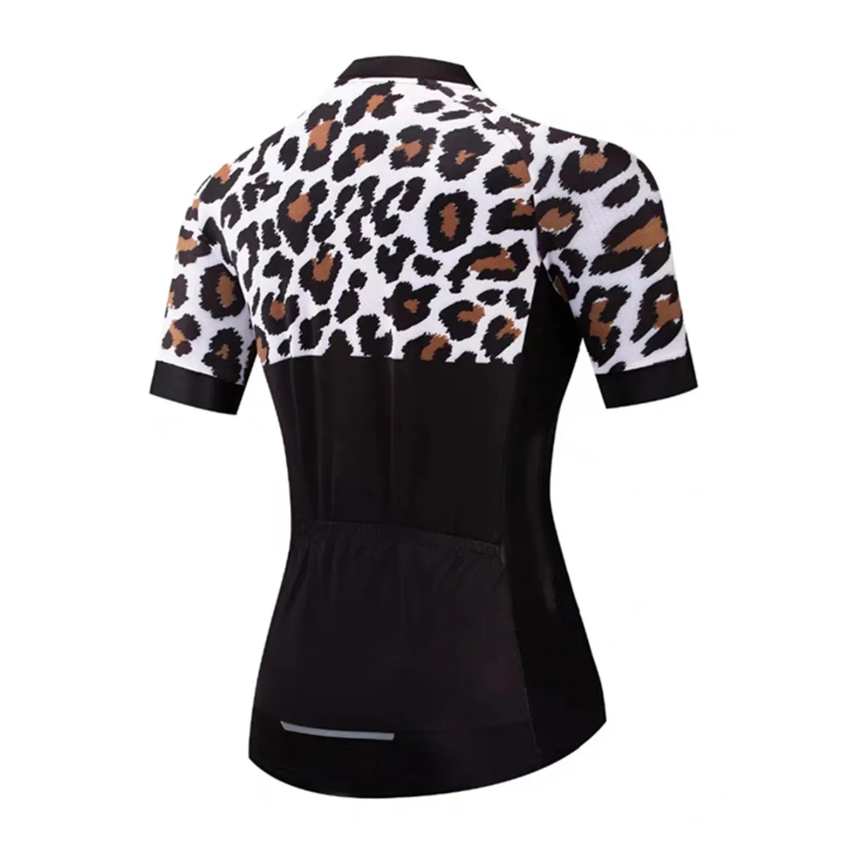 Women's Cycling Jersey Road Bicycle Biking Tops Short Sleeve Bike Shirt Full Zipper with Rear Pockets