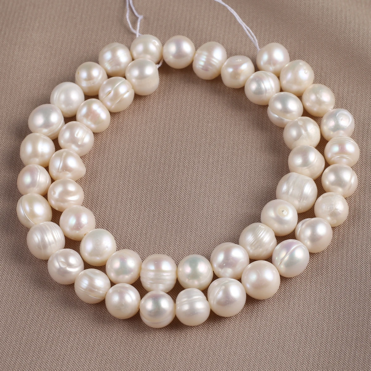 Natural Pearl Punch Bead Plump And Bursting Shape Elegant Appearance For DIY Jewelry Making Handmade Bracelet Necklace