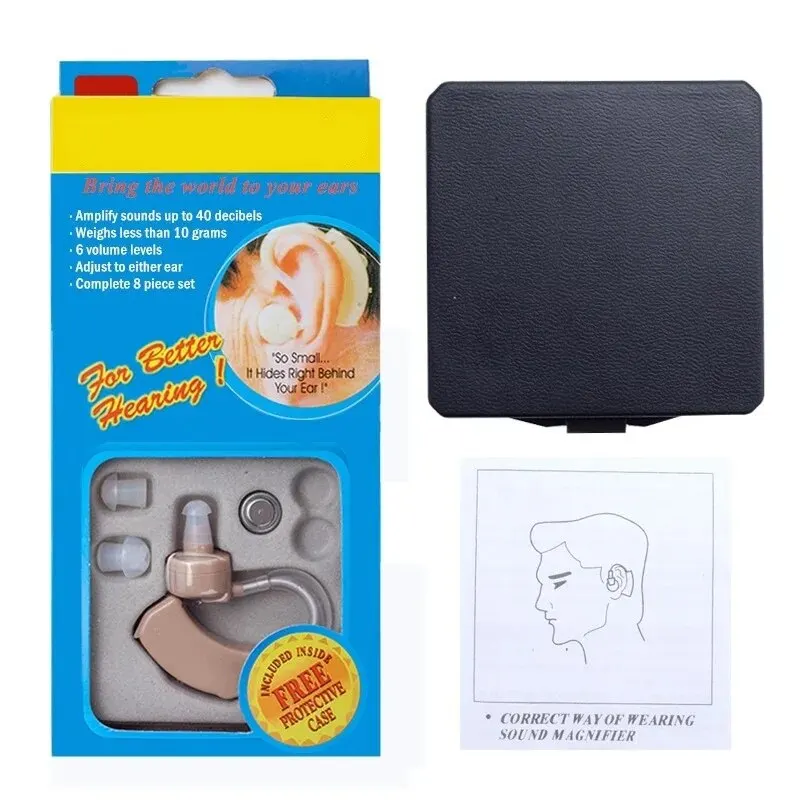 Hearing Aid Noise Canceling Compact Wireless Sound Amplifier for The Elderly