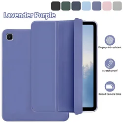 Soft Protective Tablet Case with Drop - Resistance and Stand Function in Pure Color Design (SZ - Lavender Gray)