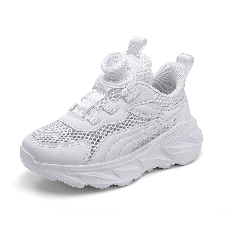 

Новинка лета 2024, дышащая сетчатая детская спортивная и повседневная обувь для кампуса, маленькая белая обувь для девочек, спортивная обувь для мальчиков
