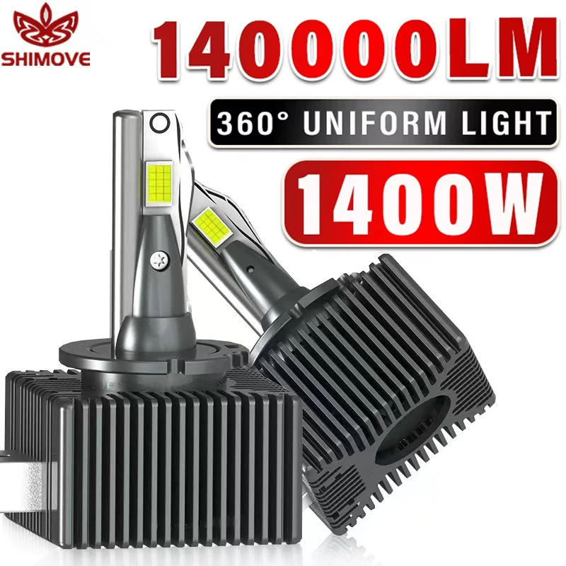 D3S LED D1S Headlight HID Bulbs Canbus CSP D4S D2S D1R D4R D2R D3R Led 140000LM Super Bright D Series Bulb 6000K White 1400W led lights led bulbs led headlights led car lights led car headlights car headlamps