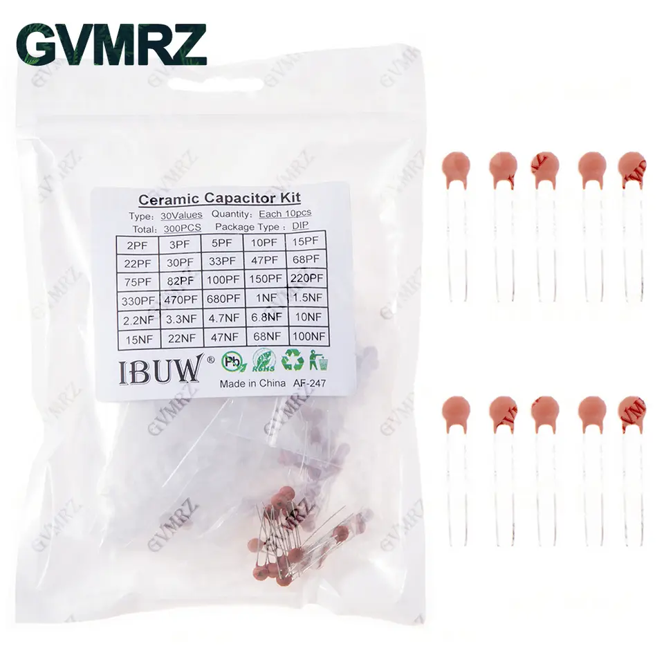 300PCS 960PCS 3600PCS Ceramic Capacitors Kit Electronic Components Package Capacitor Assorted Samples Diy Kit image 2