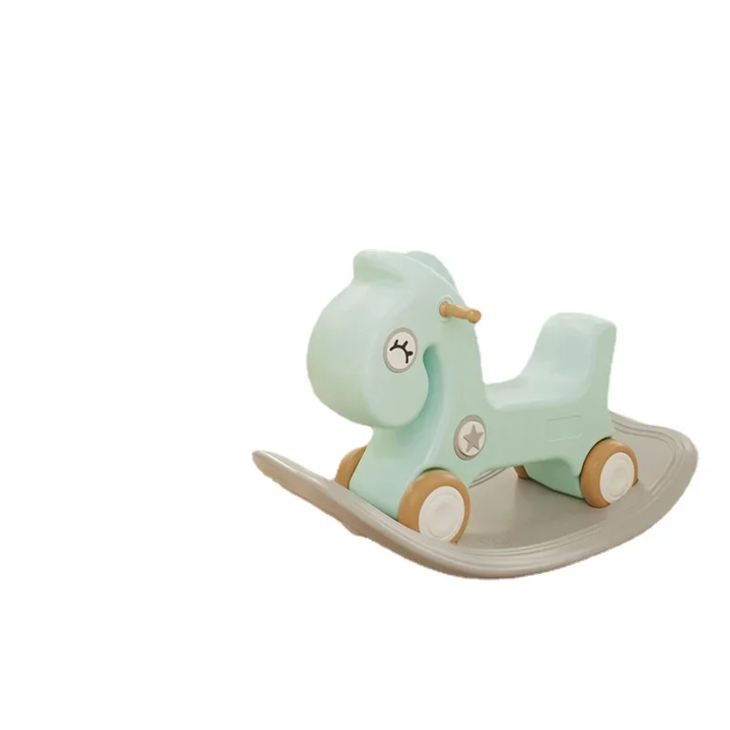 Children's Sliding Shaking Horse Fun Sound Baby Rocking Horse Birthday Gift 2 In 1 Dual-purpose Yo-yo Car Toy Firm Anti-rollover