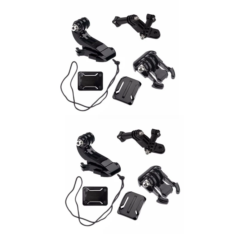 2X Action Camera Accessories Set Per Gopro Hero 5 3 4 Xiaomi Yi 4K Sjcam Sj4000 Chest Strap Base Mount Go Pro Kit