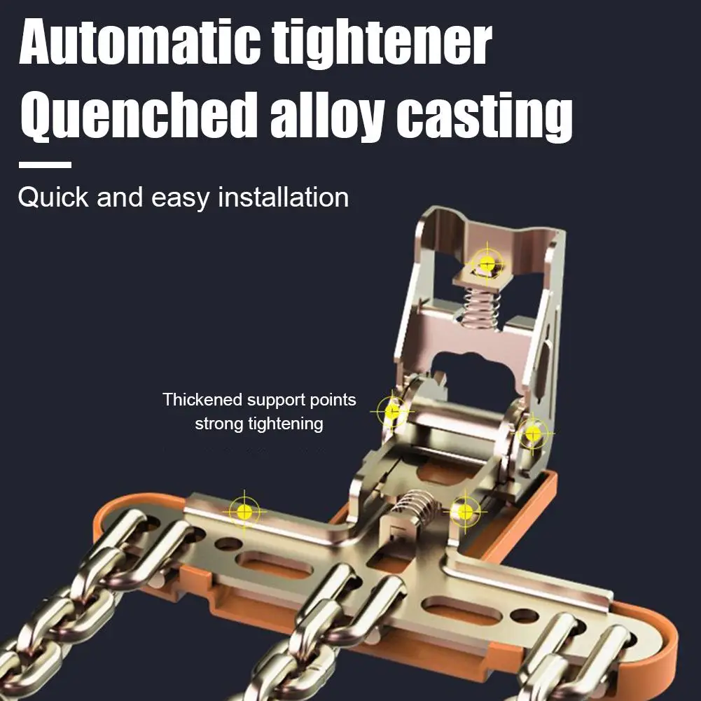 Tire Chains Snow Auto Tire Snow Chains Auto Tire Anti-skid Chain Mud Sand Metal Anti-skid Chain 195 285mm Car SUV Tires