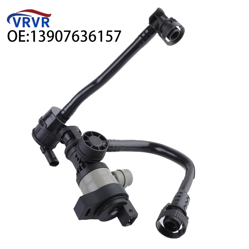VRVR 13907636157 Fuel Tank Ventilation Valve With Pipe For BMW 535i 640i X3 X5 X6 F07 F10