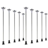 10pcs Model Railroad Train 1:100 Scale Lamp Posts Led Street Light Lamp Artificial Miniature Decoration Building Landscape 1