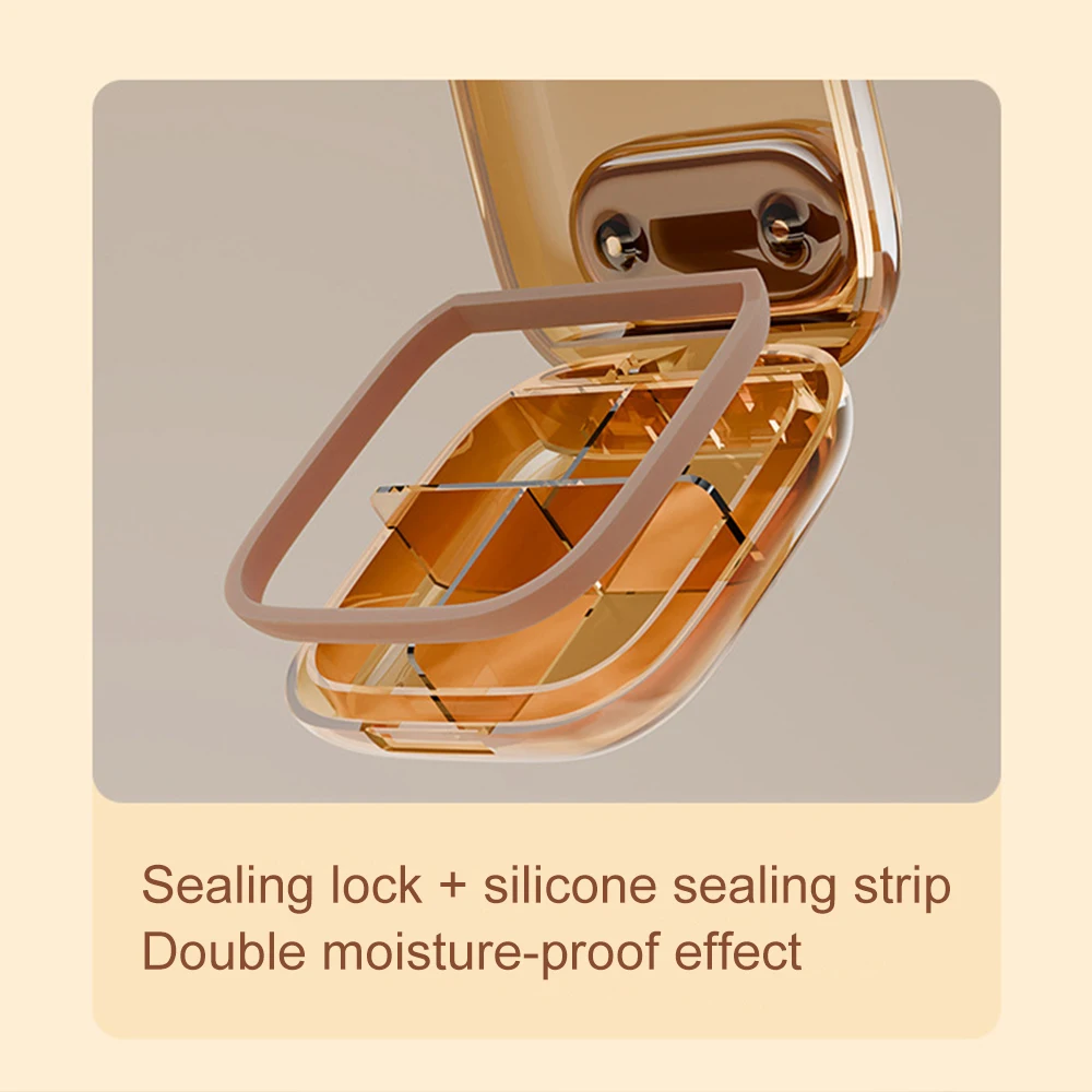 4/6 Grids Small Pill Cases Organizer Box Weekly Travel Pill Organizer Portable Pocket Pill Case Holder Plastic Container Box