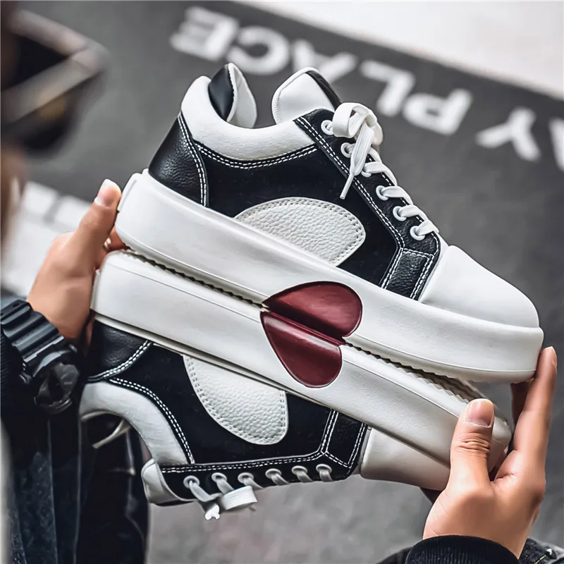 Spring board shoes men sports leisure Korean version of trend platform shoes young students men's shoes 3