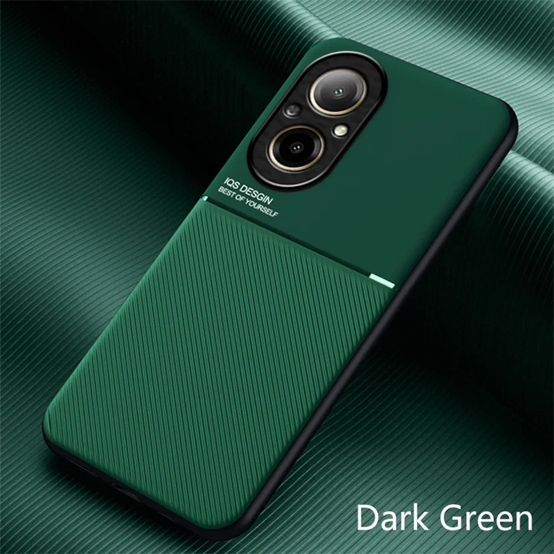 Universal Car Magnetic Holder Silicone Case with Leather Texture Coque