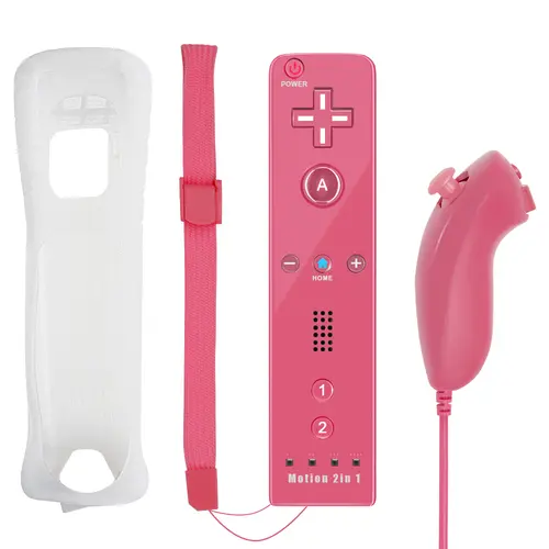 2 in 1 For Nintendo Wii Controller Set Optional Motion Plus Joystick Wireless Remote Gamepad with Silicone Case Video Game - Image 20