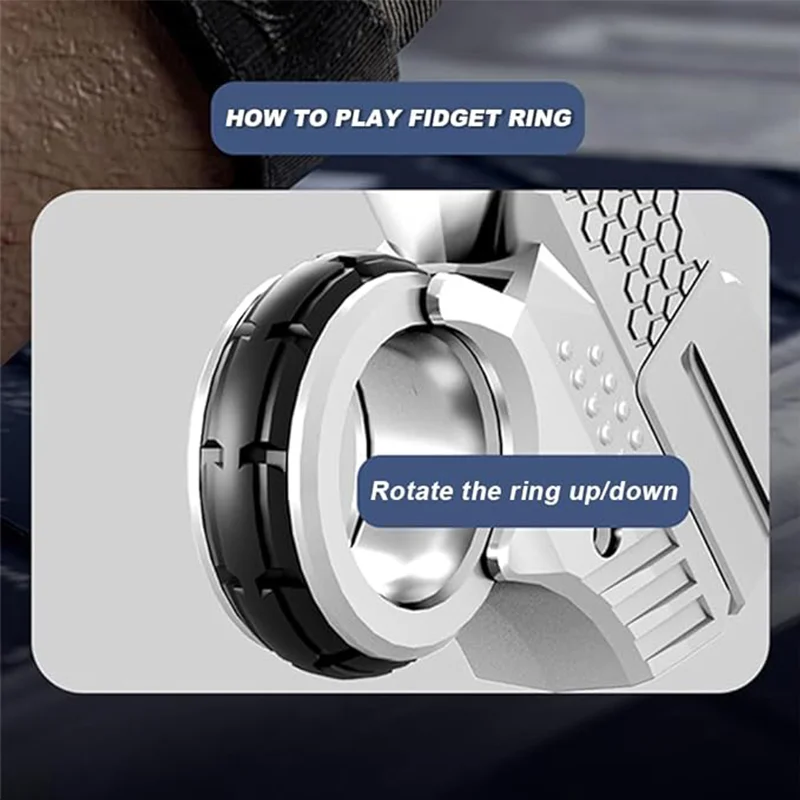 Decompression EDC Launcher Model Ring Fingertip Launcher One-Click Eject Fidget Ring Stress Relief Fidget Sensory Toys For Kids fidget toy,sensory fidget toy