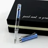 New Resin Transparent Vacuum Fountain Pen Quality EF/F Nib 0.38/0.5mm Smooth Ink Gift Pen for Office Business School 1