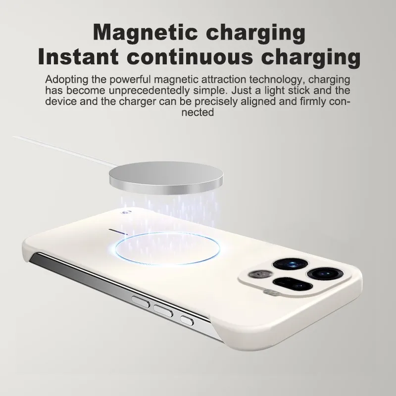 Sleek Magnetic Shockproof Frameless Phone Case