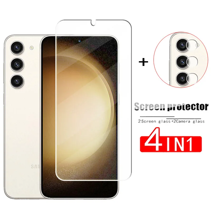 2 Pezzi Di Vetro Per Samsung Galaxy S23 Plus Vetro Temperato Samsung Galaxy S23 S23 + Pellicola Proteggi Schermo Per Samsung Galaxy S23