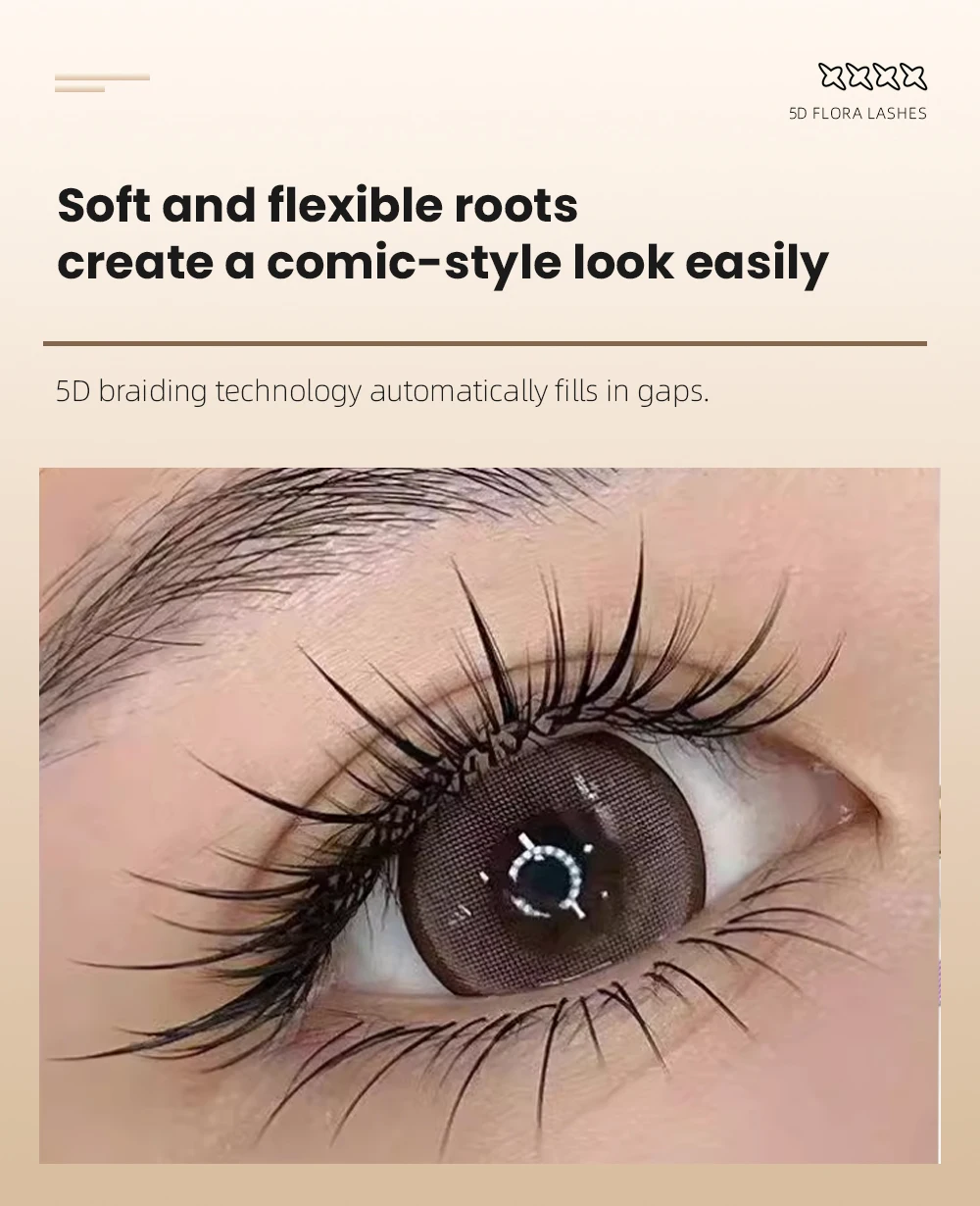 Yelix 5D Flora Lashes Easy Fan Wimpernverlängerung Russland Vorgefertigte Volumen-Spikes-Wimpern 12 Reihen natürliche weiche Wimpern Großhandel – Detail 4