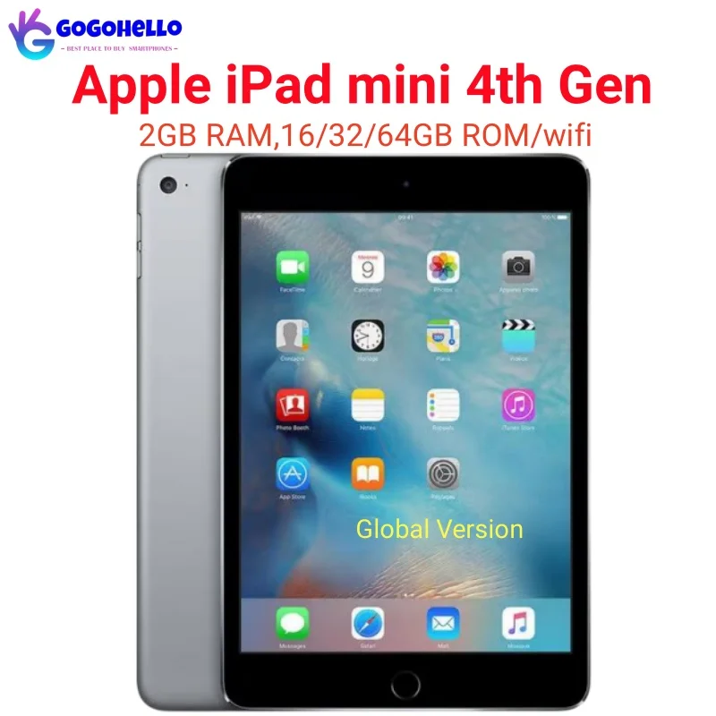 Originale Apple Ipad Mini 2015 Ipad Mini 4Th Gen Wifi 16/32/64Gb Rom 2Gb Ram 7.9 ''8134 Mah Ios 9 A8 Ips Lcd 95% Nuovo Tablet
