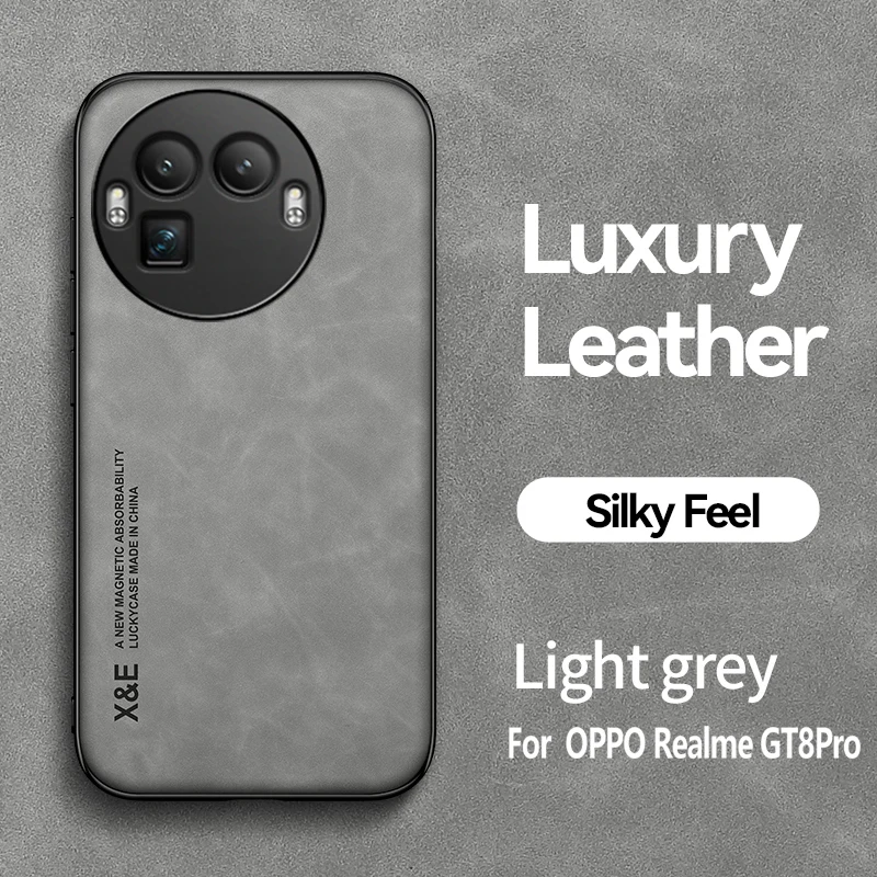 Magnetic Shockproof Leather Phone Case with Silicone Soft Cover