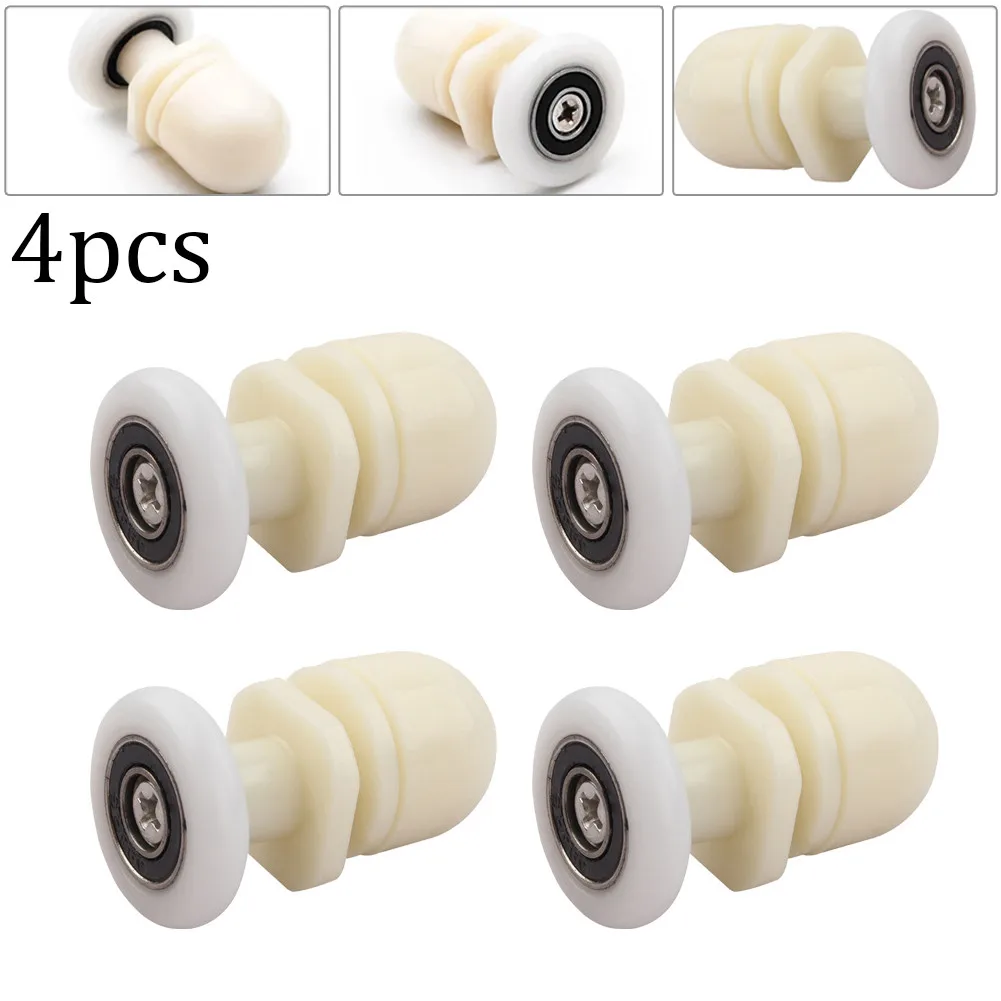 

4 Pcs 19mm 23mm 25mm Shower Door Rollers Runners Wheels Pulleys Sliders Eccentric For Long Lasting Easy Glide Rollers