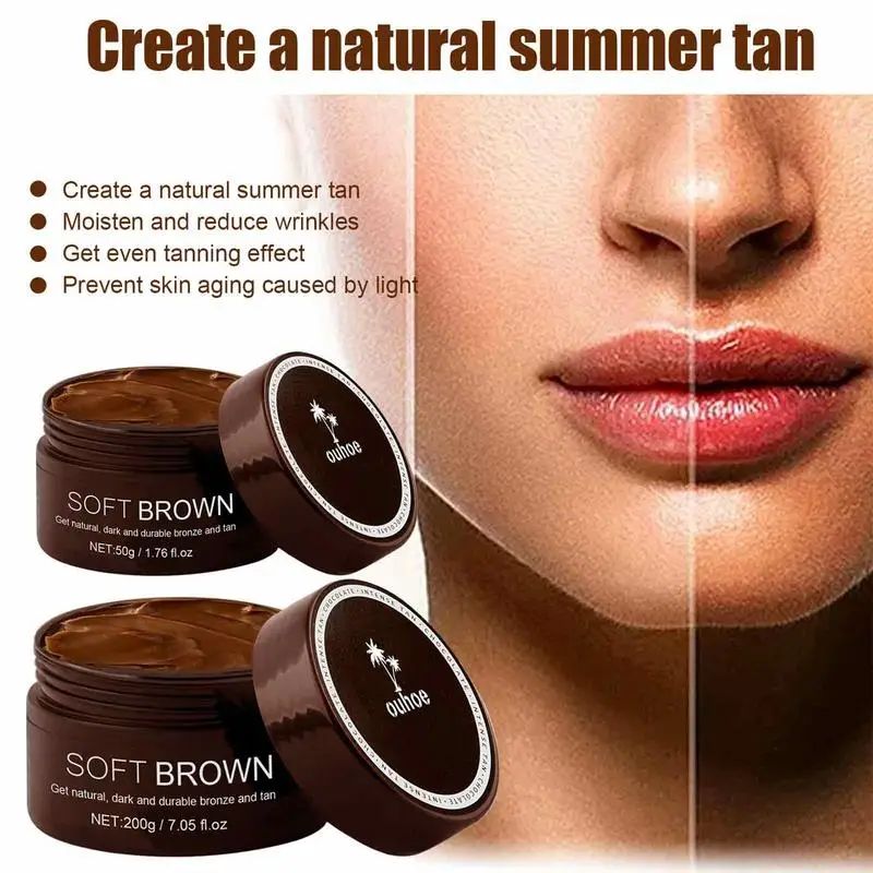 50/200g Self Tanner Lotion Long Lasting Sunless Indoor Tanning Lotion Natural Glow Body Bronzer Body Bronzing
