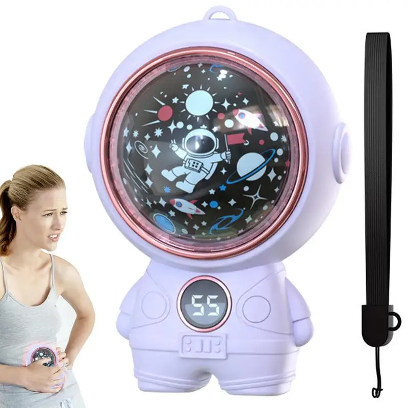 

Pocket Hand Heater Astronaut Hand Warmers Projector Lamp USB Charging Hand Heating And Warming Devices With Projection For Car