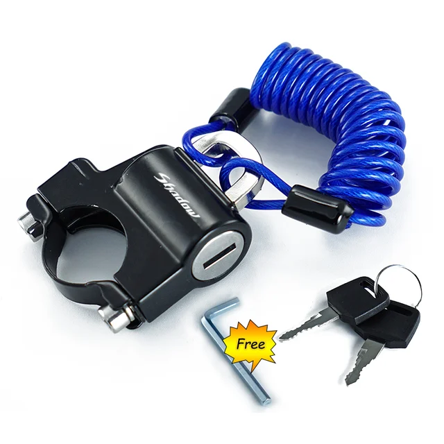 REALZION Motorcycle Handlebar Plug Anti-theft Helmet Lock