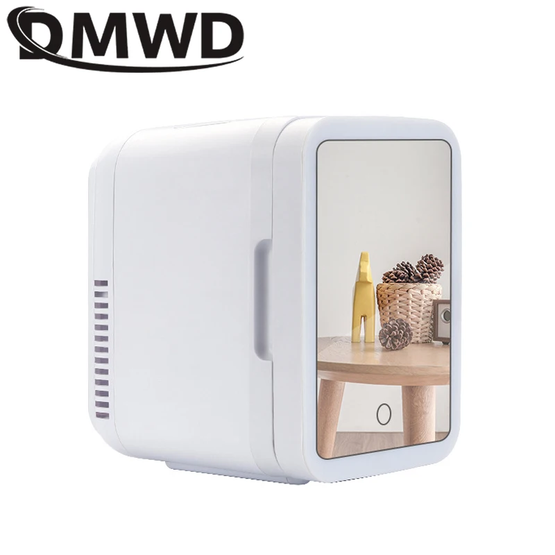 12v/110v-220v מיני-מקרר קוסמטי נייד מקרר נייד יופי מקרר נייד מוצרי קוסמטיקה מקררים עם מראה הוביל לרכב