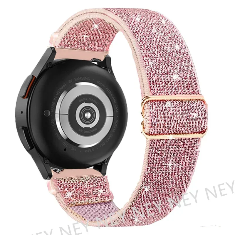 Bohemian Elastic Shiny Watch Strap, 20mm/22mm Bracelet Band