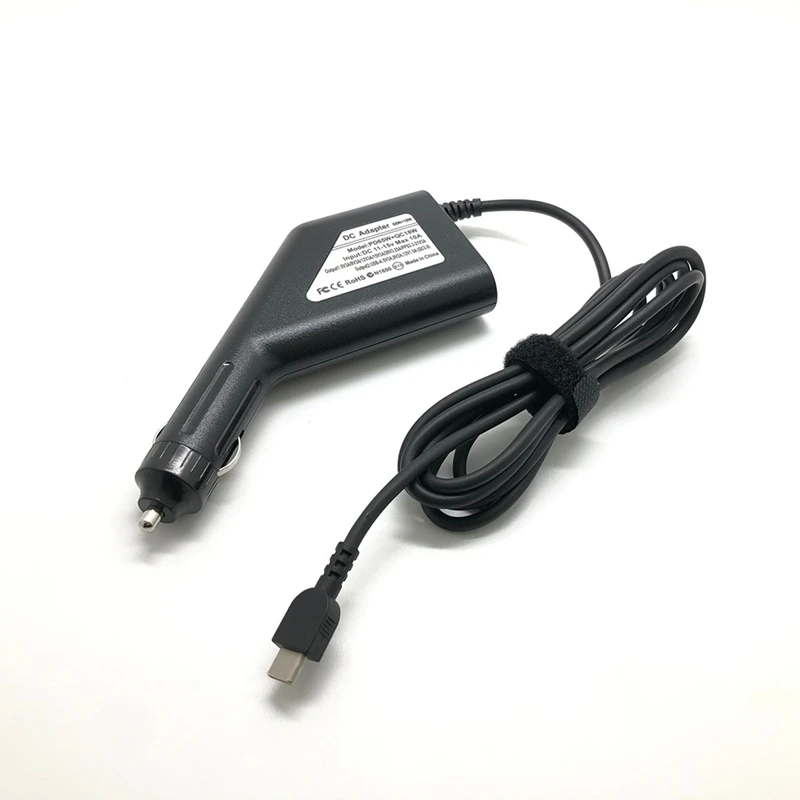 USB C타입 범용 노트북 DC 차량용 충전기 전원 공급 장치 어댑터, 레노버 HP 아수스 5V 12V 급속 충전 3.0, 65W