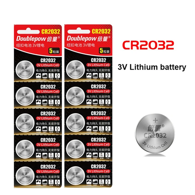 Cr2032 3V 210mAh Lithium Button Cell Non-Rechargeable Battery