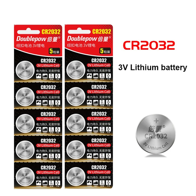 10pcsCR2032Buttonbattery3VLithiumbatteryForRemoteControl