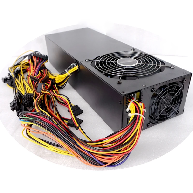 2200W For Mining Power Supply Support All 6 8 12 Cards Rendering 390 6 Cards 1080TI
