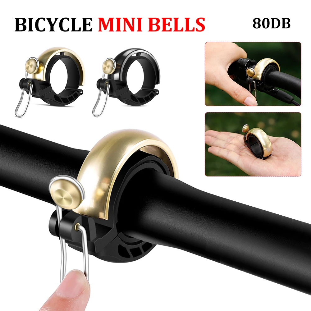 ACCESSOIRES VELO,Silver--Sonnette De Vélo Rétro Son Clair Et Fort