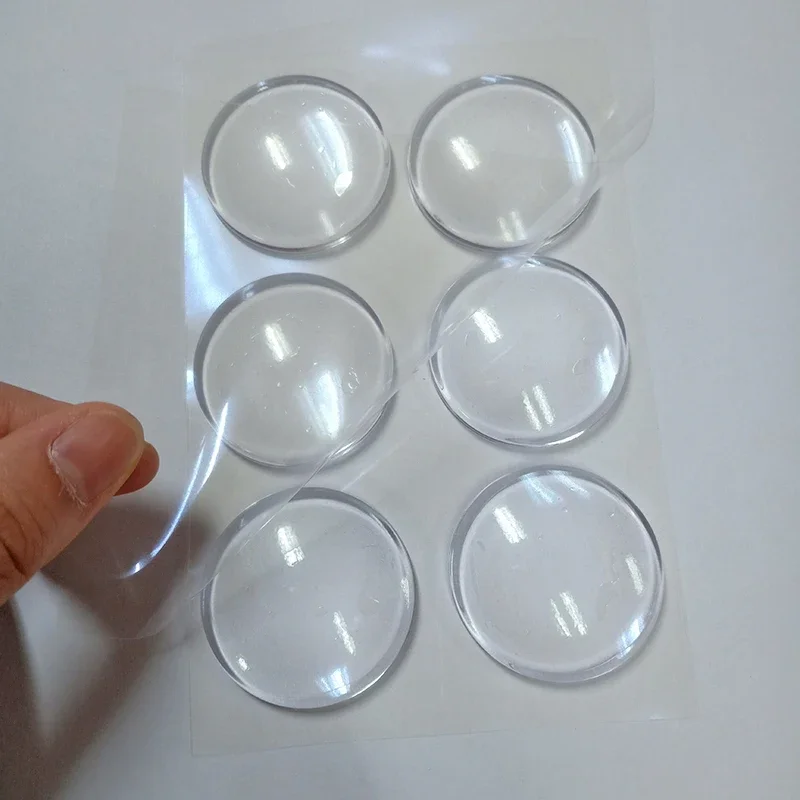 Soft Silicone Non-slip Door Stoppers Round Clear Muffler Wall Protectors Self-adhesive Door Handle Bumper Anti-crash Pad 1/12Pcs