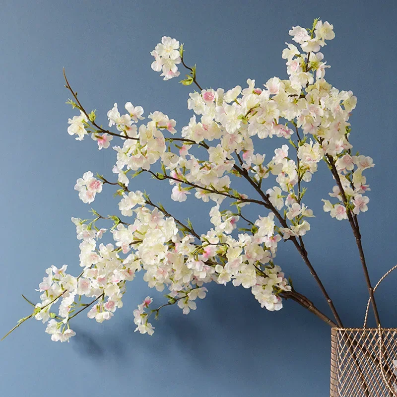3 Pezzi Rami Di Ciliegio In Seta, Stelo Dell'albero Di Ciliegio Artificiale Lungo 39,3 Pollici, Decorazione Per Matrimonio/casa | SHEIN ALIA