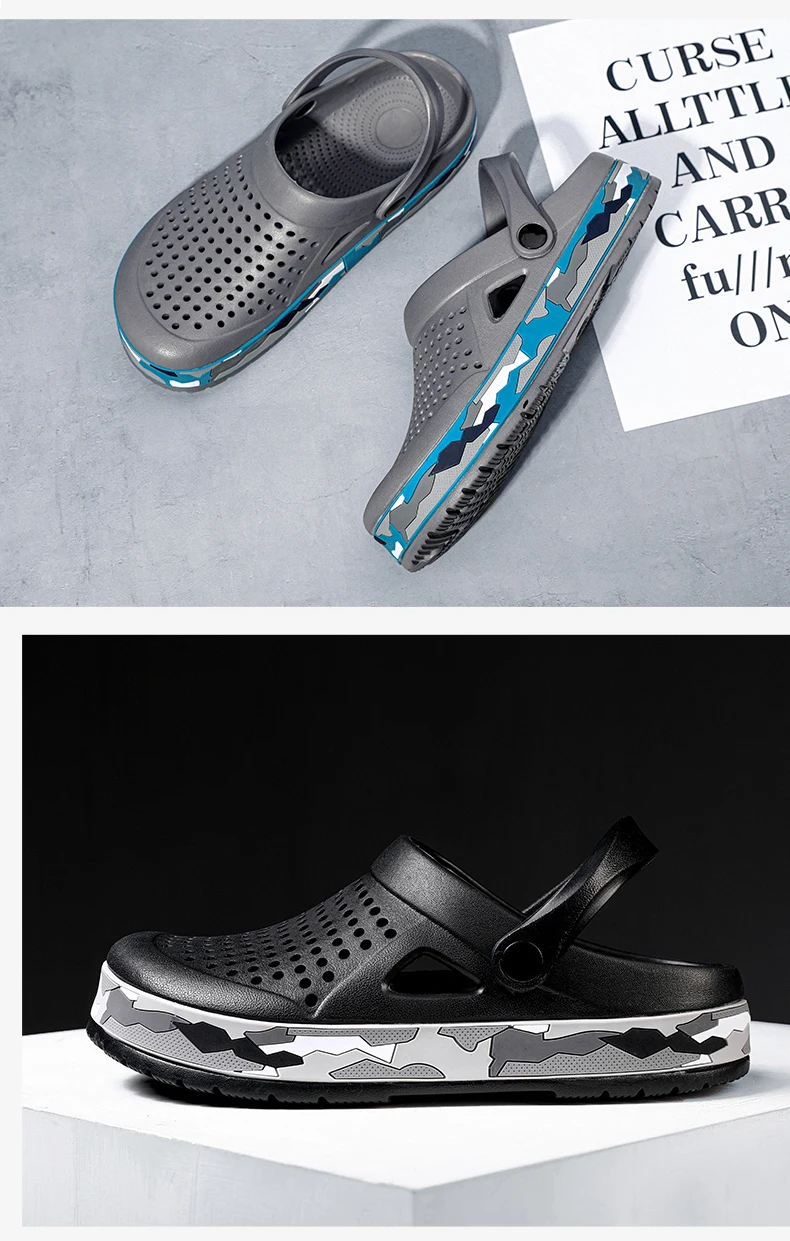 YOUPIN Men Sandals Shoes EVA Lightweight Sandles Unisex Shoes for Summer Beach Beach Flip Flop Breathable Soft Bottom Outdoor