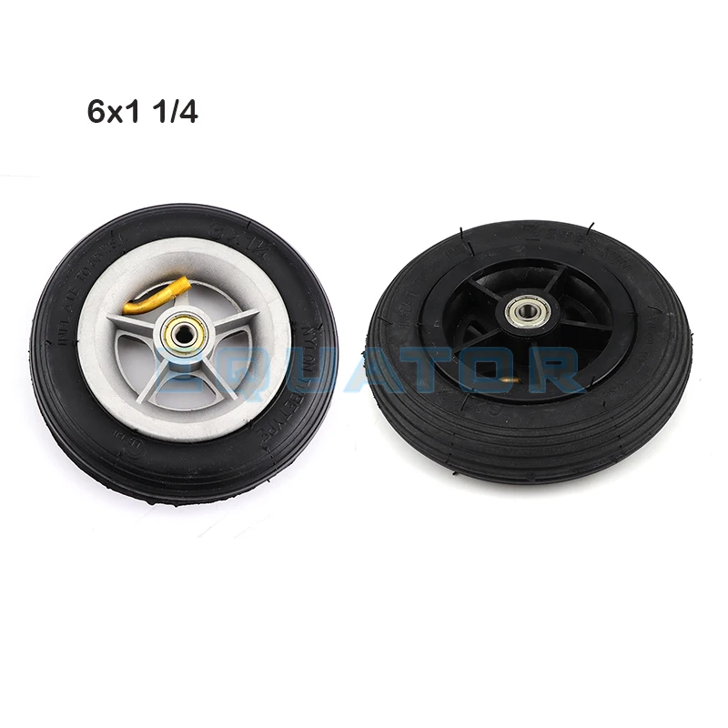 Tyre Inner Tube Motorcycle 6x1 1/4 tyre 150MM Scooter Inflation Wheel Aluminium Plastic Hub Inner Tube Electric Scooter 6 Inch Pneumatic Tire