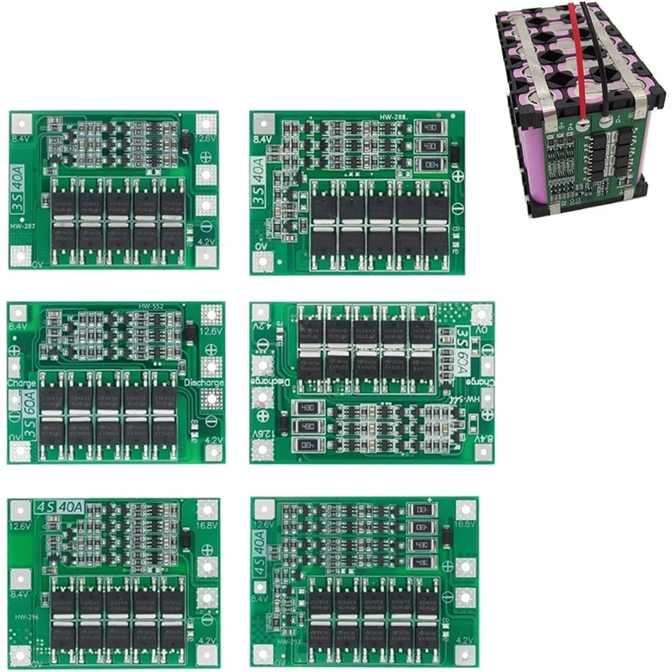 3S 11.1V/12.6V 50A BMS Board For Li-ion Batteries - Balance Protection With XT60 Connector - View #8