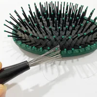 2pcs Comb Hair Brush Cleaner Plastic Handle Cleaning Brush Remover Embedded Beauty Tools Cleaning Products Cleaning Supplies 2